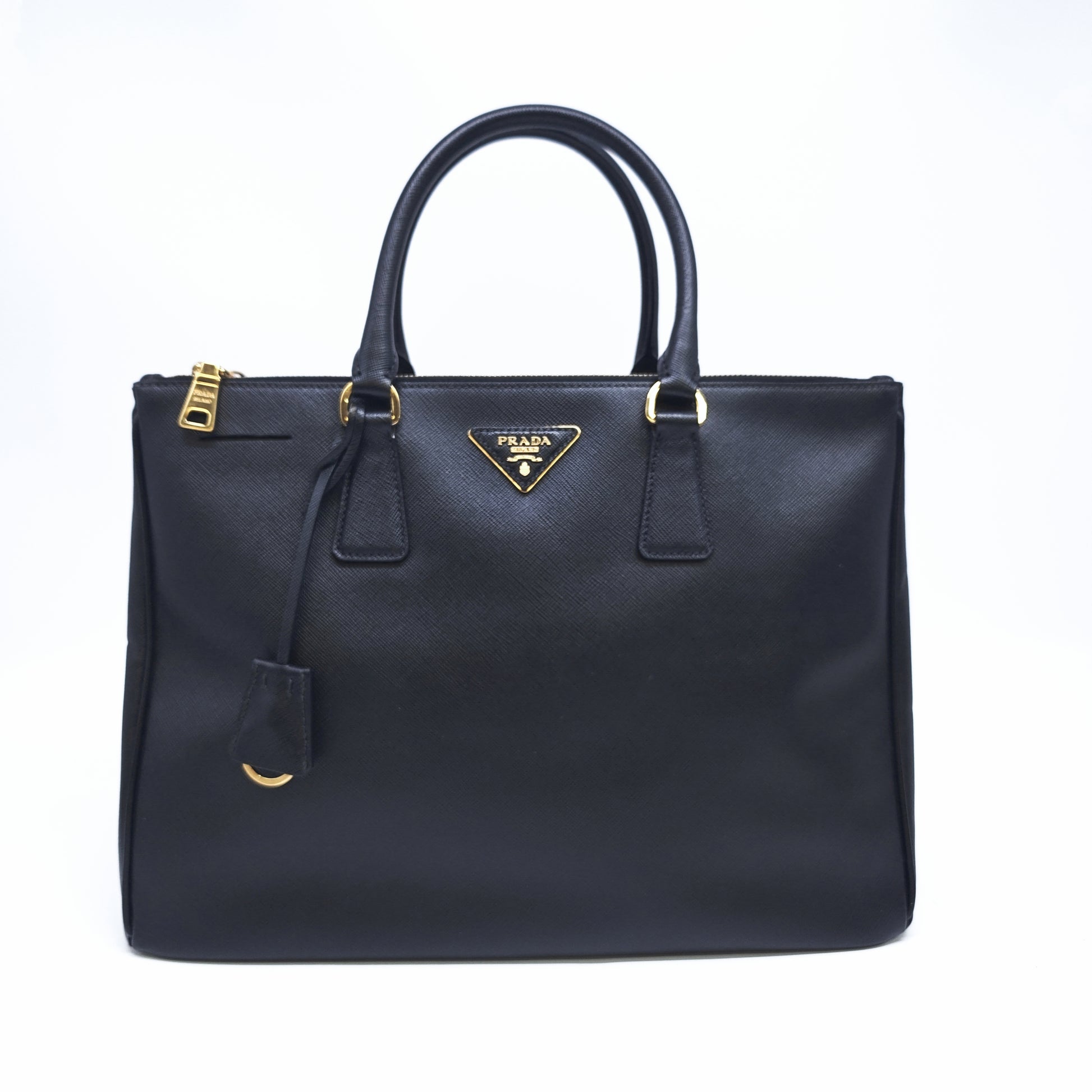 Prada Large Galleria Saffiano Lux Double Zip Tote Bag B23795