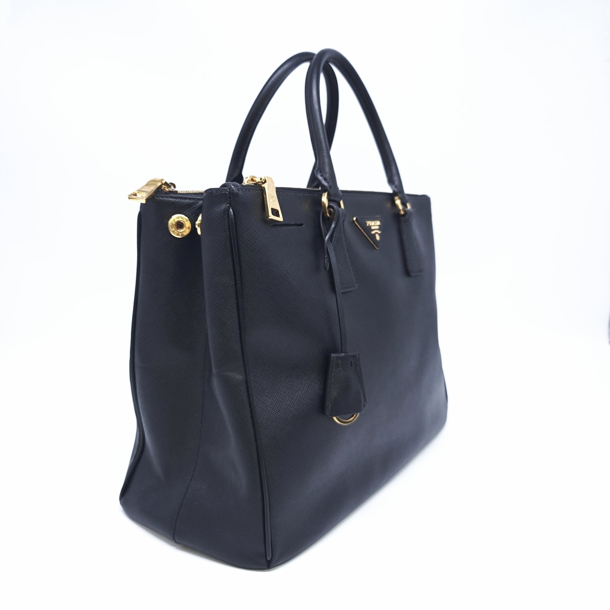 Prada Large Galleria Saffiano Lux Double Zip Tote Bag B23795
