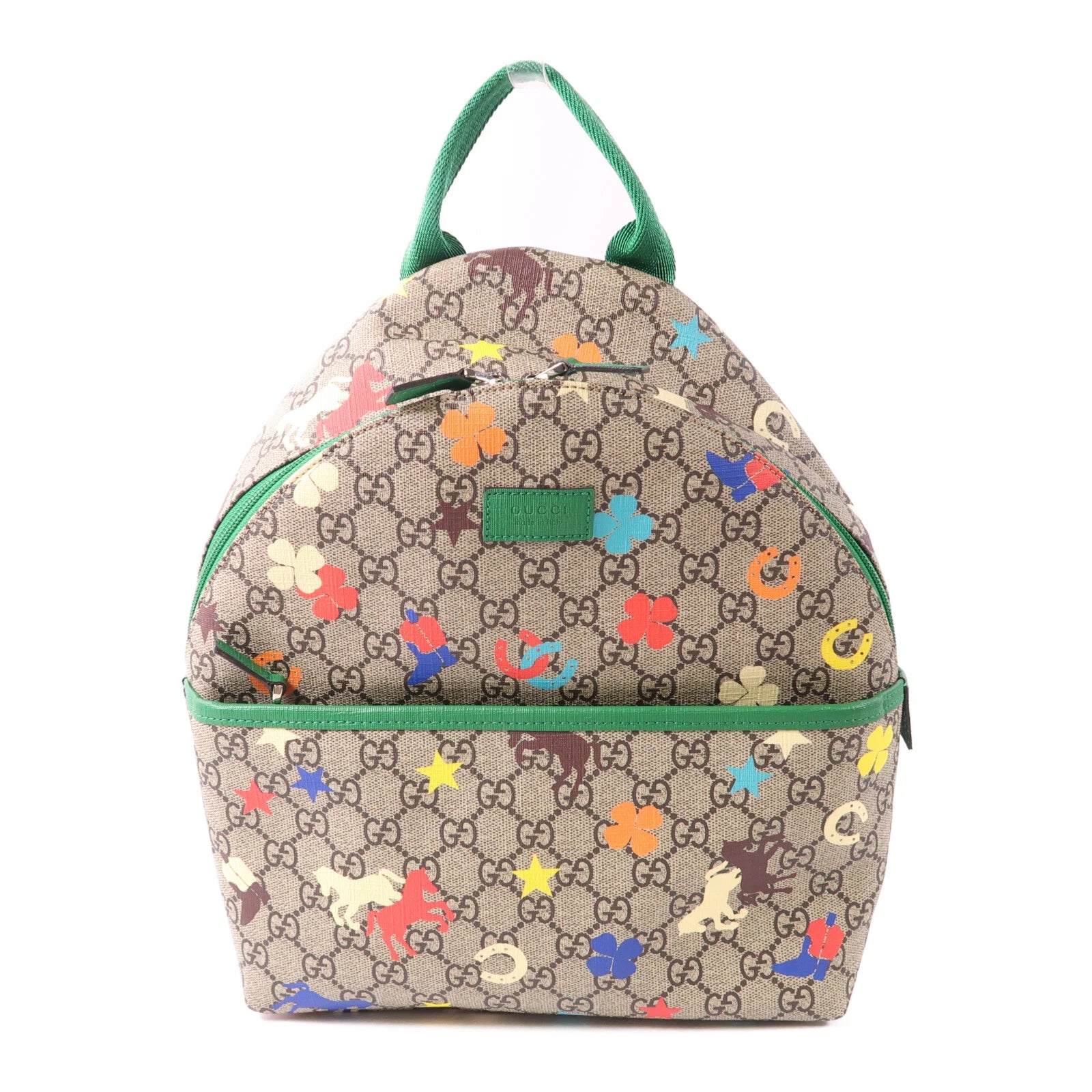 Zip Backpack Printed GG Coated Canvas Small Twins