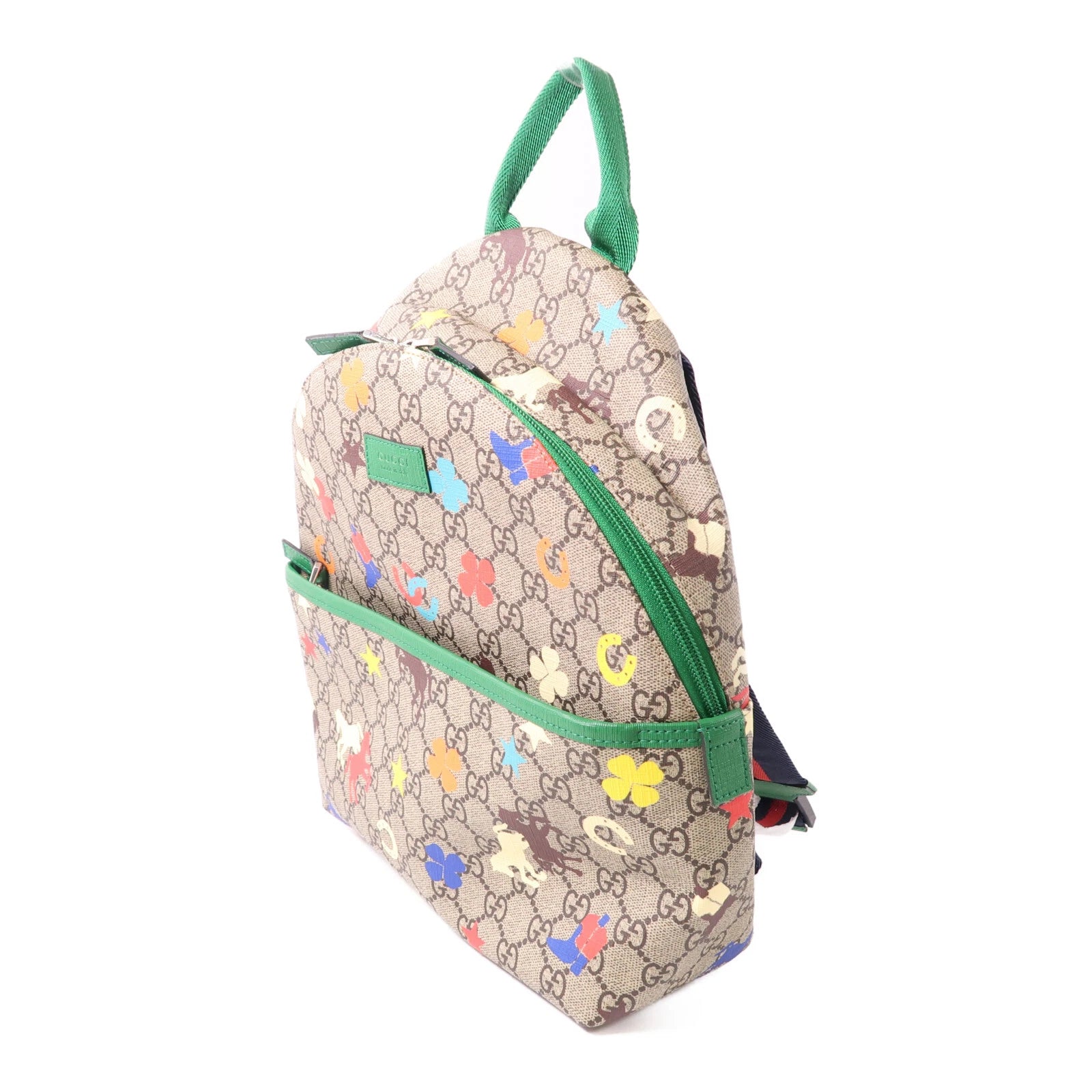Zip Backpack Printed GG Coated Canvas Small Twins