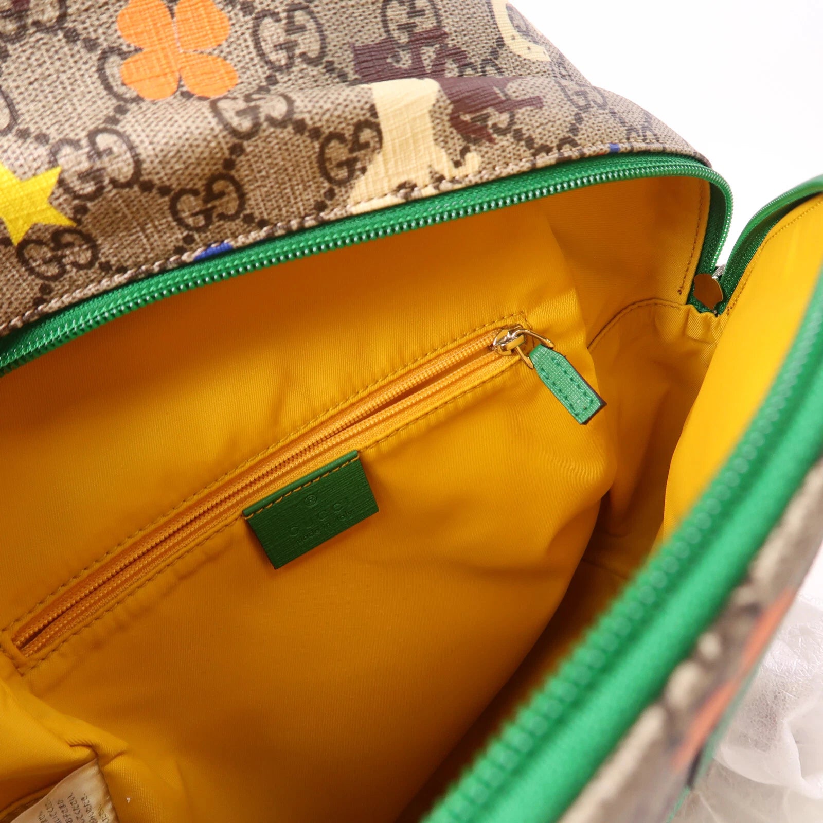 Zip Backpack Printed GG Coated Canvas Small Twins