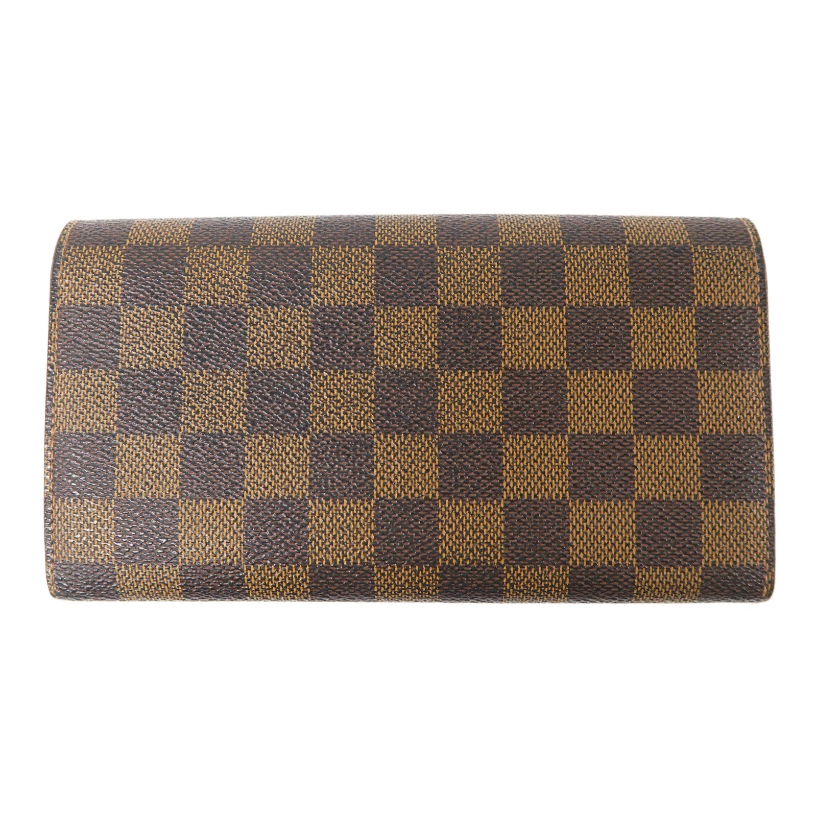 Wallet Damier Ebene Portemonnaie Bifold Brown - twins