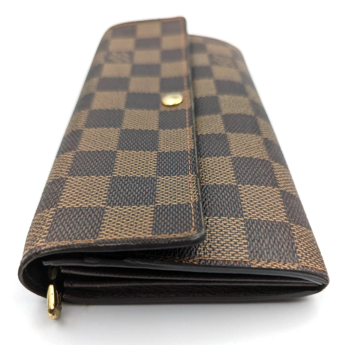 Wallet Damier Ebene Portemonnaie Bifold Brown - twins