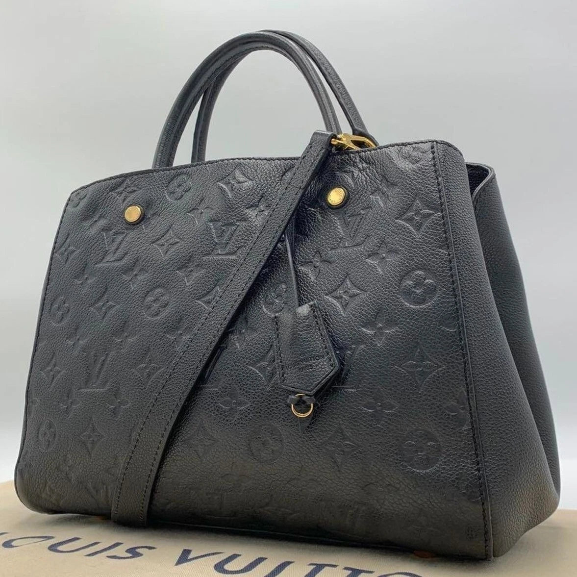 Montaigne Handbag Monogram Empreinte Leather GM twins