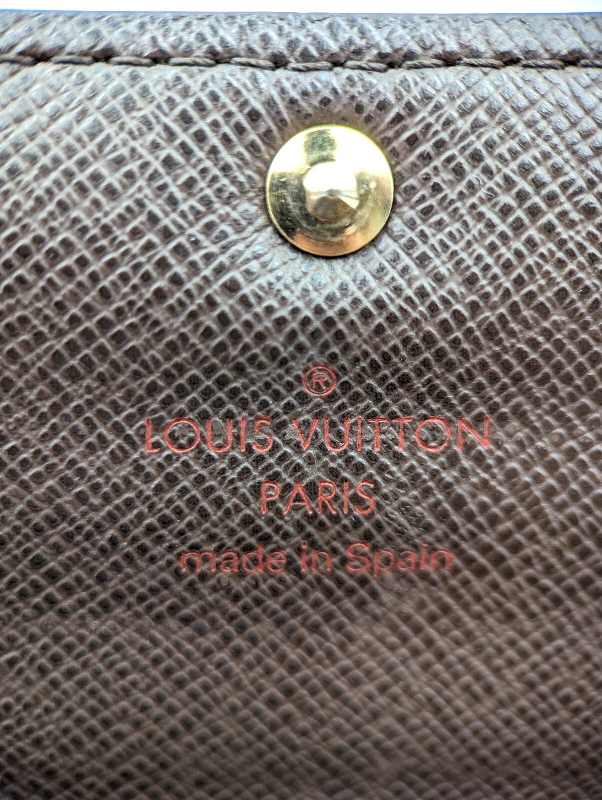 Wallet Damier Ebene Portemonnaie Bifold Brown - twins