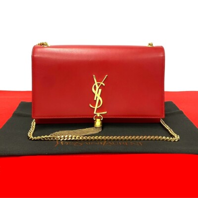 Classic Monogram Tassel Crossbody Bag Leather twins