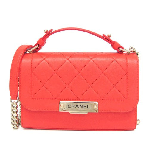 Chanel Label Click Flap Bag Quilted Calfskin Small twins B21588