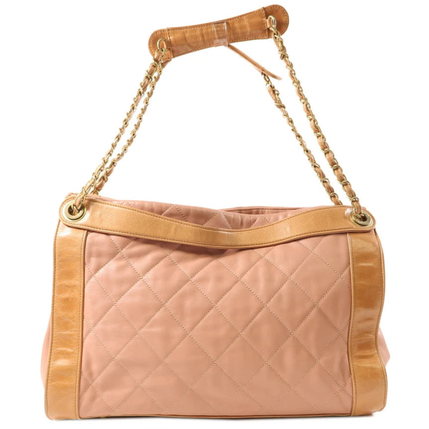In the Mix Charm Tote Quilted Leather - twins
