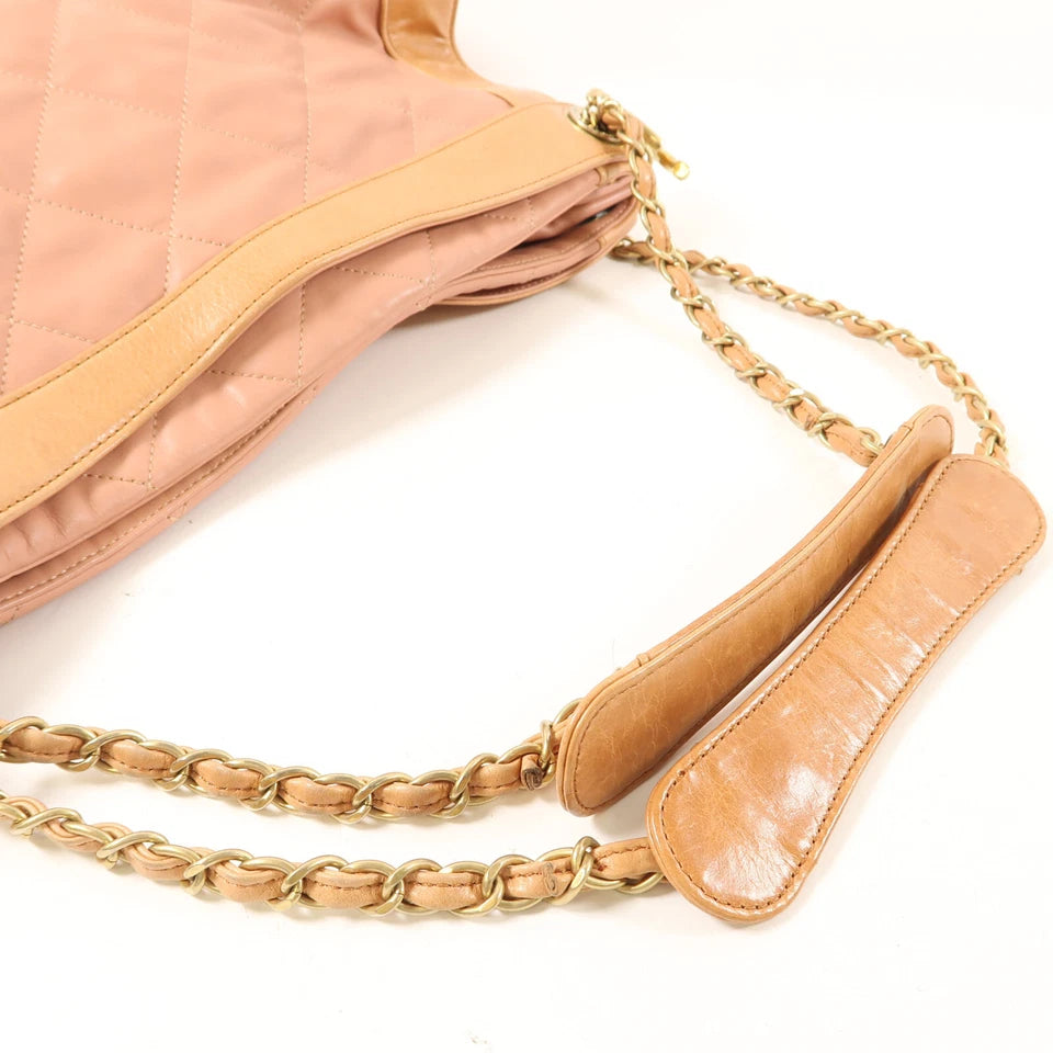 In the Mix Charm Tote Quilted Leather - twins