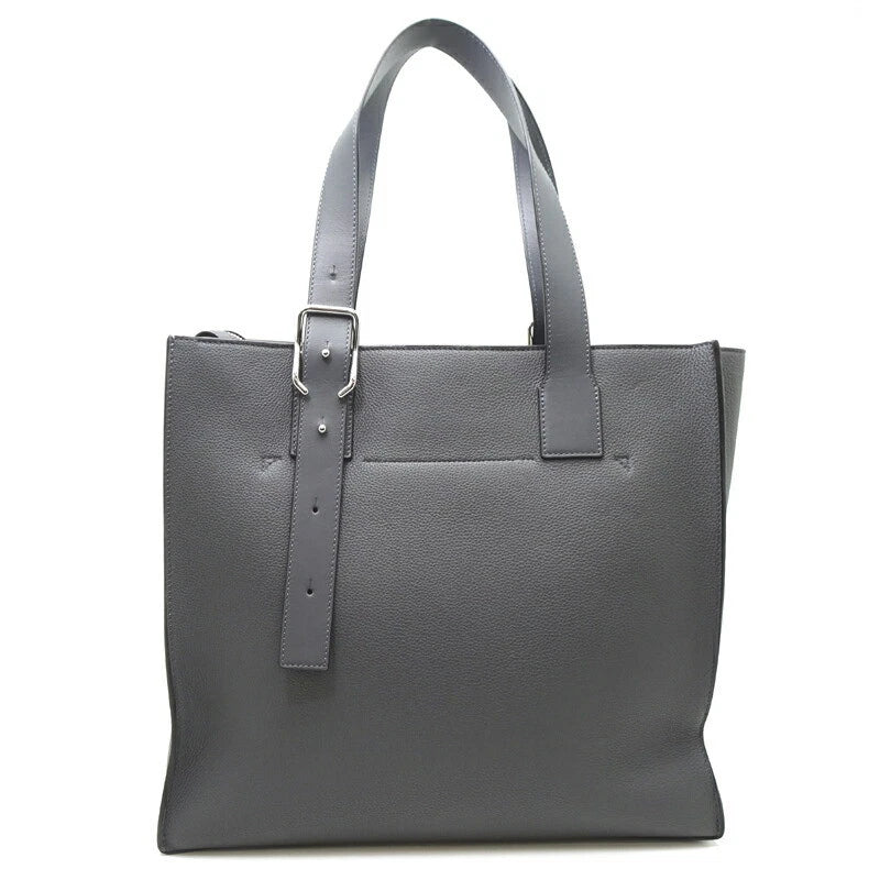 Logo-Debossed Full-Grain Leather Tote Bag - twins
