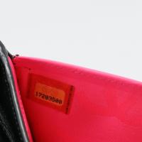 Calfskin Quilted Cambon Flap Wallet Black