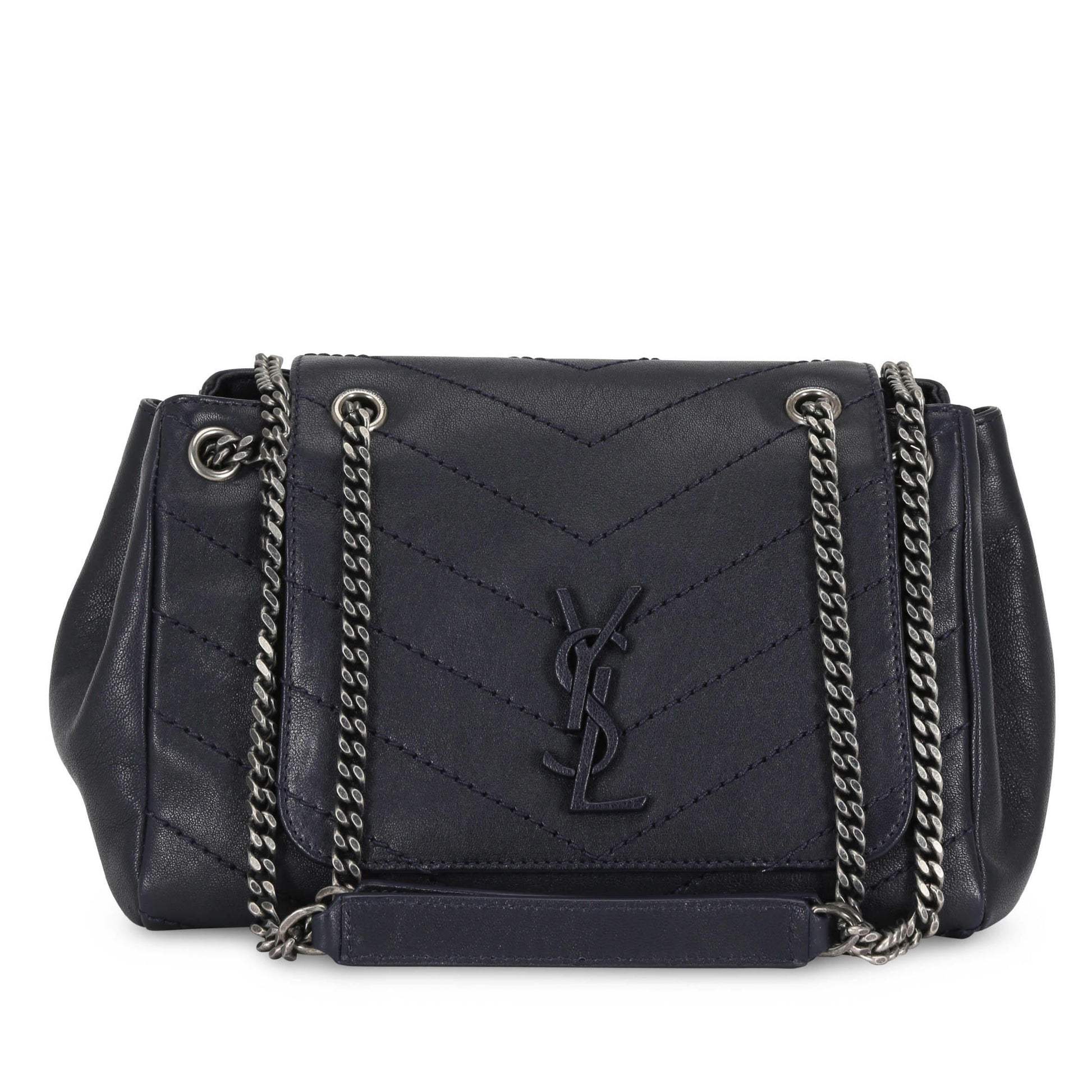 Nolita Satchel Matelasse Chevron Leather Small Twins