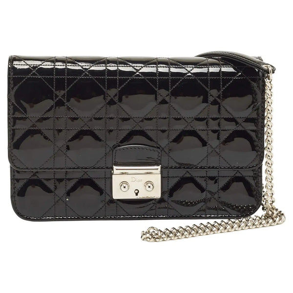 Patent Cannage Miss Dior Promenade Pouch