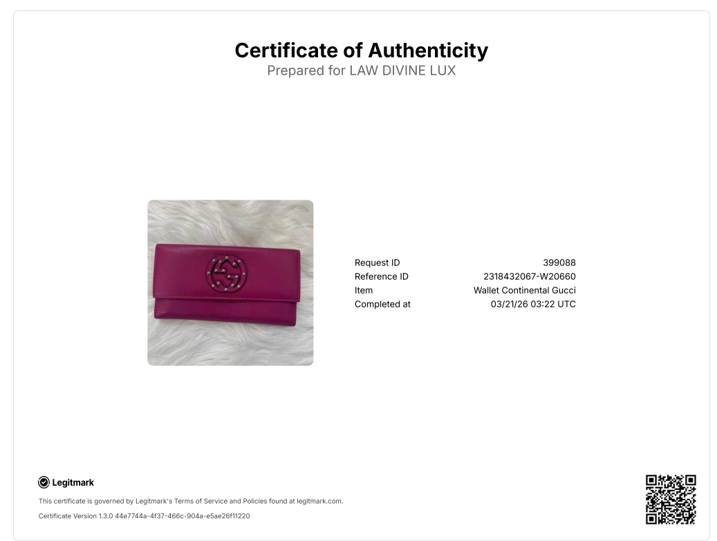 Interlocking G Logo Leather Continental Wallet w20660