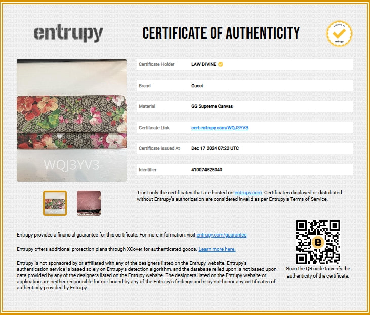 Continental Wallet Blooms Print GG Coated Canvas