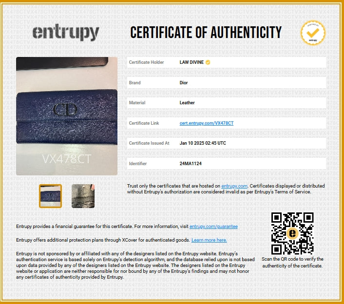 Blue Patent Leather Mania Rendez-Vous Wallet