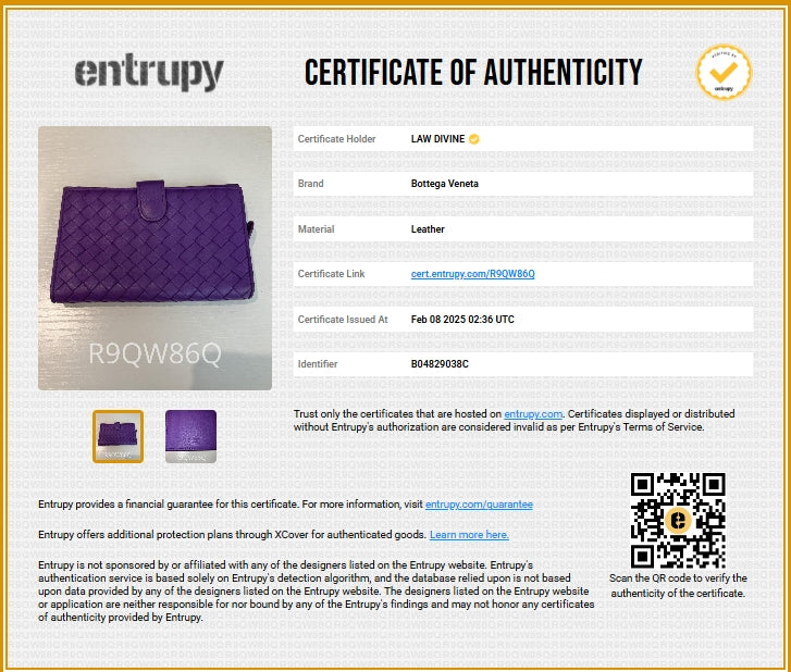 French Wallet Intrecciato Nappa Compact