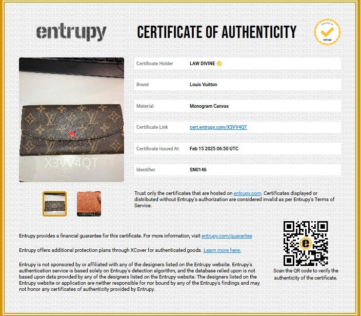 Emilie Wallet Monogram Canvas