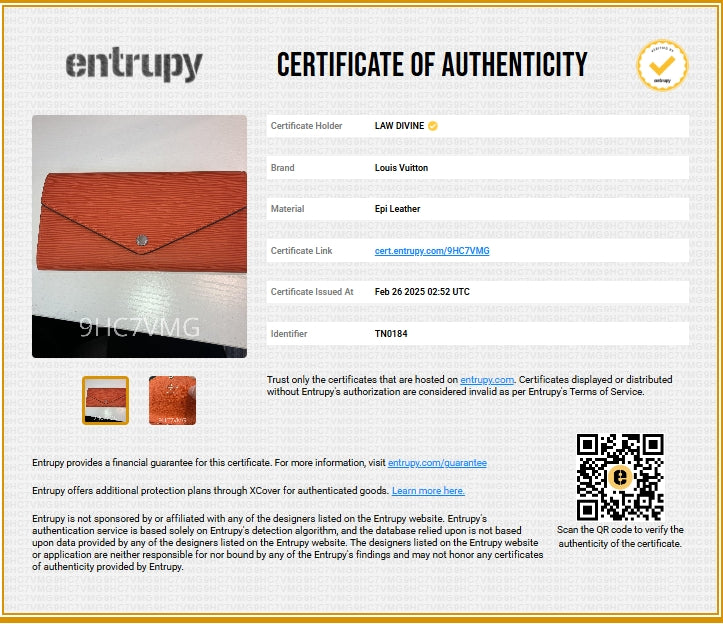 Epi Leather Sarah Wallet