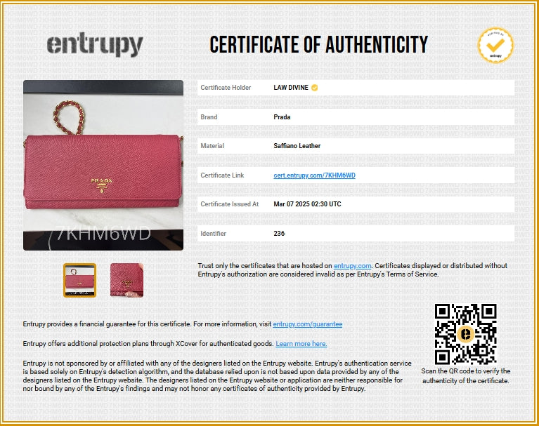 Saffiano Leather Long Wallet Rose Pink